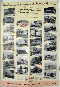 1950 Chevrolet Trucks Sales Mailer Folder Rugged Living Full Line
