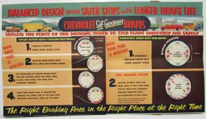 1953 Chevrolet Trucks Safety Control Sales Mailer Folder