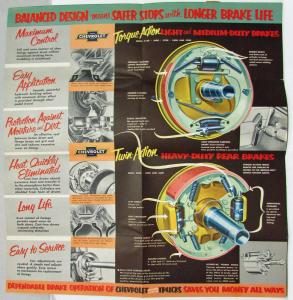 1953 Chevrolet Trucks Safety Control Sales Mailer Folder