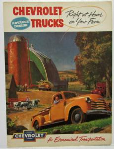 1953 Chevrolet Trucks Right at Home on Your Farm Sales Folder