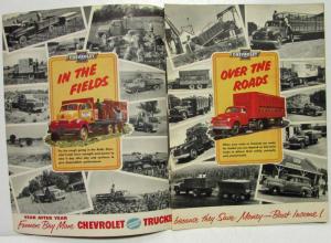 1953 Chevrolet Trucks Right at Home on Your Farm Sales Folder