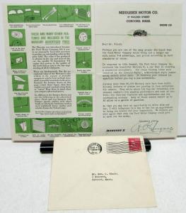1939 Mercury Eight 8 Dealer Sales Mailer Brochure Color Middlesex Motor Co