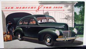 1939 Mercury Eight 8 Dealer Color Sales Brochure Folder Large Original