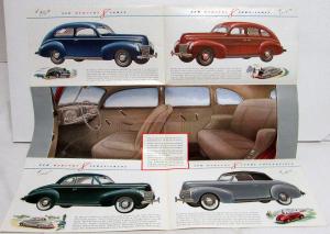 1939 Mercury Eight 8 Dealer Color Sales Brochure Folder Large Original