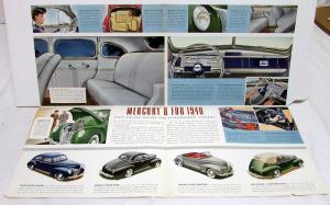 1940 Mercury Eight 8 Dealer Color Sales Brochure Folder Large Original