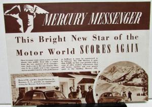 1940 Mercury Messenger Dealer Magazine Folder Eight 8 Original Rare