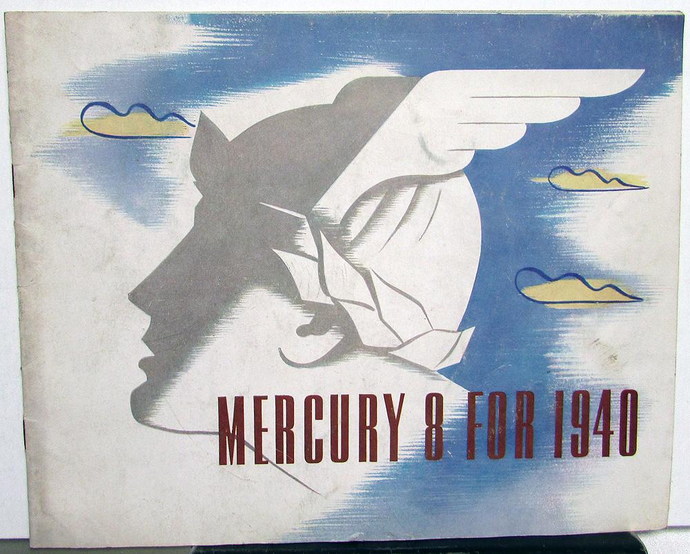 1940 Mercury Eight 8 Dealer Prestige Color Sales Brochure Original Rare