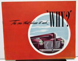 1941 Mercury Eight 8 Dealer Color Sales Brochure The Car That Dares To Ask Why