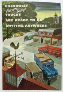 1953 Chevrolet Trucks A Quick Starter Sales Mailer Folder