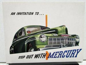 1946 Mercury Dealer New Models Introduction Invitation Original Rare