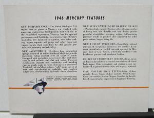 1946 Mercury Dealer New Models Introduction Invitation Original Rare