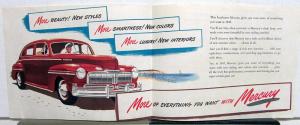1947 Mercury Dealer Color Sales Brochure More With Mercury Original Folder