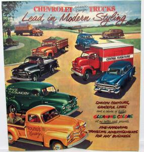 1955 Chevrolet Trucks Styled to Suit Sales Folder 1st Series Mailer