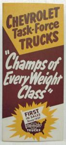 1956 Chevrolet Task Force Trucks Champs of Every Weight Class Sales Folder