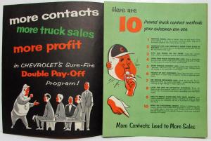 1956 Chevrolet Truck Coach a Winning Team Dealer Training Sales Folder