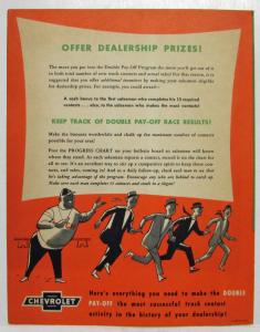 1956 Chevrolet Truck Coach a Winning Team Dealer Training Sales Folder