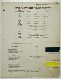 1956 Chevrolet Truck Dulux Duco Paint Chips
