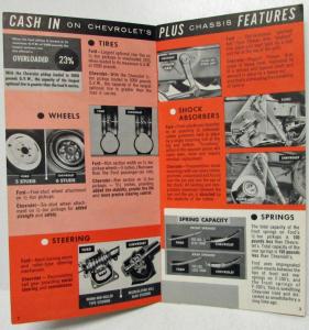 1957 Chevrolet Task Force Trucks Chassis Comparison Sales Brochure CONFIDENTIAL