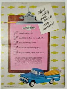 1960 Chevrolet Trucks Looking for Savings Sales Mailer Folder