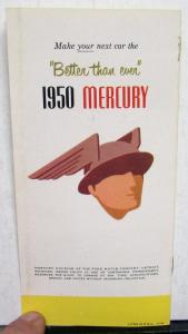 1950 Mercury Dealer Sales Pocket Brochure Quick Facts Better Than Ever Original