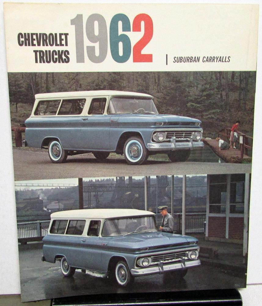 1962 Chevrolet Suburban Carryalls Sales Folder Original