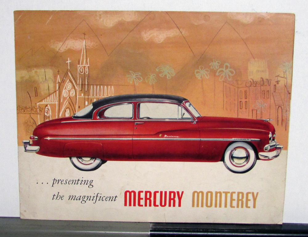 1950 Mercury Monterey Dealer Sales Brochure Folder Original
