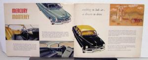 1950 Mercury Monterey Dealer Sales Brochure Folder Original