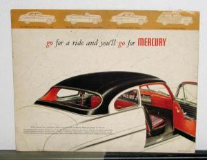 1950 Mercury Monterey Dealer Sales Brochure Folder Original
