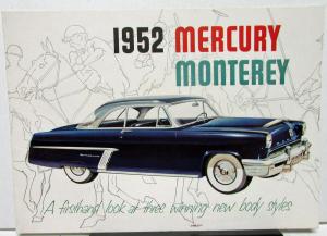 1952 Mercury Dealer Sales Brochure Monterey Features Folder Original