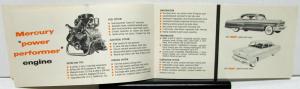 1953 Mercury Dealer Quick Facts Sales Brochure Features Original