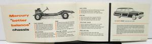 1953 Mercury Dealer Quick Facts Sales Brochure Features Original