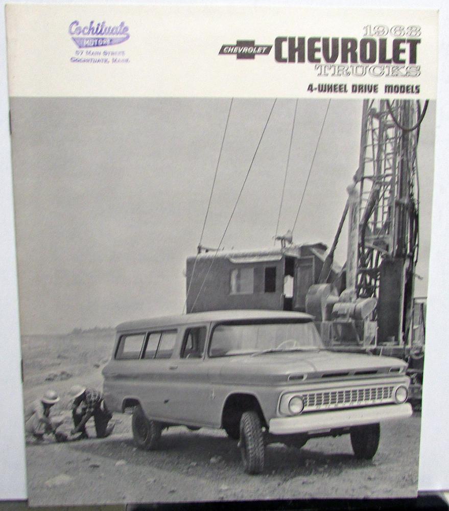 1963 Chevrolet Trucks 4-Wheel Drive Models Sales Brochure