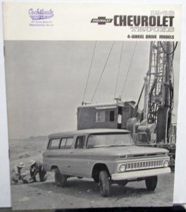 1963 Chevrolet Trucks 4-Wheel Drive Models Sales Brochure