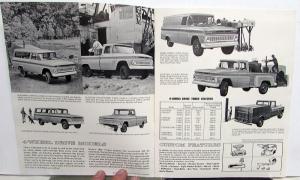1963 Chevrolet Trucks 4-Wheel Drive Models Sales Brochure