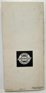 1963 Chevrolet Half-Ton Trucks Rear Axle Overhaul Booklet