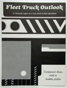 1965 Chevrolet Fleet Truck Outlook Sales Brochure
