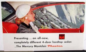 1956 Mercury Dealer Sales Brochure Montclair Phaeton Folder Original