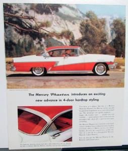 1956 Mercury Dealer Sales Brochure Montclair Phaeton Folder Original