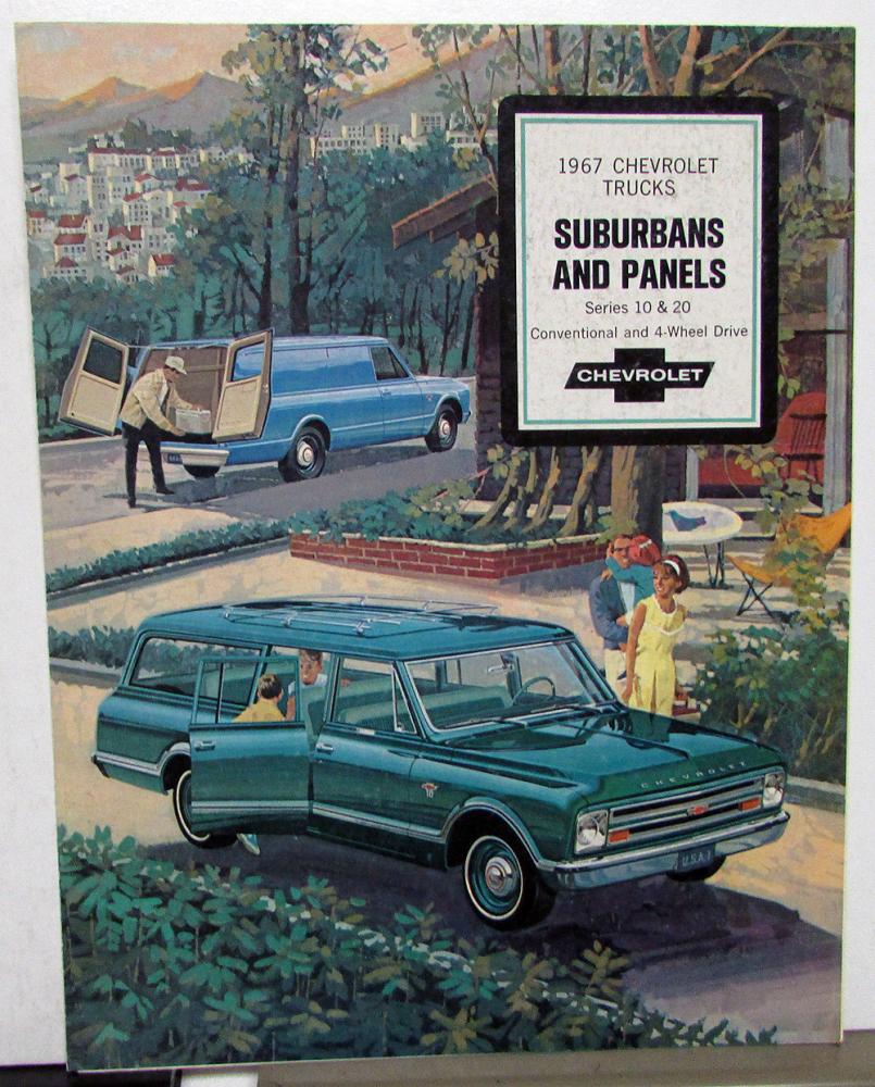 1967 Chevrolet Suburbans and Panel Trucks Sales Folder Original