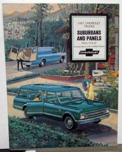 1967 Chevrolet Suburbans and Panel Trucks Sales Folder Original