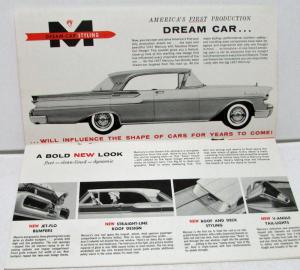 1957 Mercury Dealer Sales Brochure Quick Facts Features Specs Big M