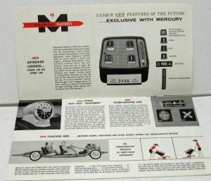 1957 Mercury Dealer Sales Brochure Quick Facts Features Specs Big M