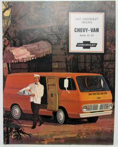 1967 Chevrolet Chevy Van Series 10 20 Sales Brochure Revised R1 Original