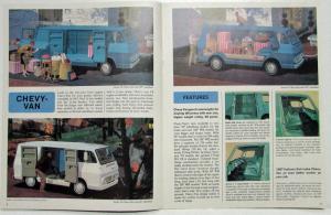 1967 Chevrolet Chevy Van Series 10 20 Sales Brochure Revised R1 Original
