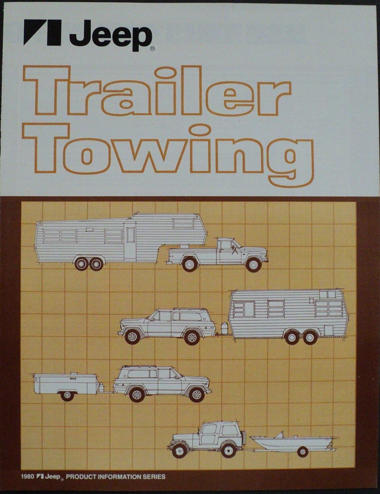 1980 Jeep Trailer Towing Product Information Brochure