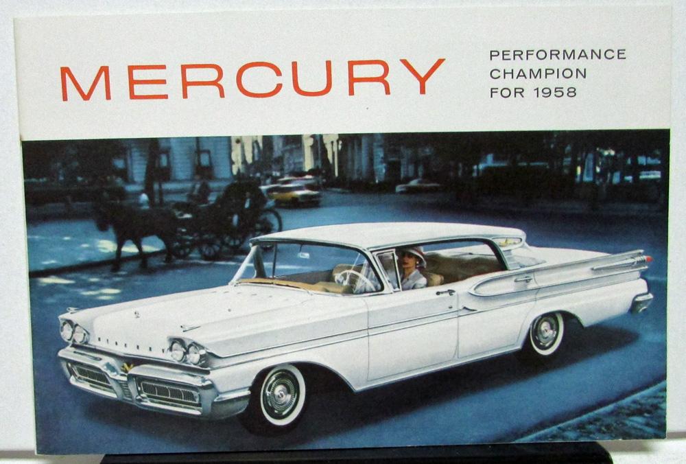 1958 Mercury Dealer Sales Brochure Performance Champion Revised Version