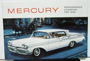 1958 Mercury Dealer Sales Brochure Performance Champion Revised Version