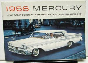 1958 Mercury Sales Brochure Show Folder 4 Great Series Original Smaller Version