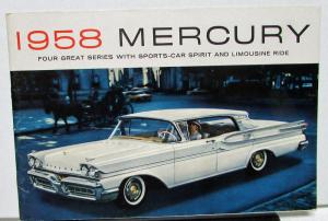 1958 Mercury Dealer Sales Brochure Catalog Full Line Original
