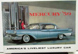 1959 Mercury Dealer Sales Folder America's Liveliest Luxury Car M59 104
